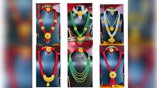 Gold traditional nepali jewellery design  latest and stylish gold chandrahar amp chokar design 2022 [upl. by Eirehc]