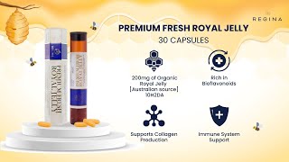 Regina Premium Fresh Royal Jelly 30 Capsules [upl. by Ladd]