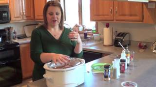 Crock BBQ Pulled Pork Cooking with Kristin [upl. by Bianchi]