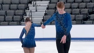 Milada Kovar  Jared McPike  Junior Pairs Short Program  2025 Eastern Sectional Singles  US Pai [upl. by Doss287]