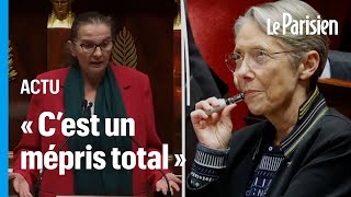 Une députée LFI sermonne Élisabeth Borne qui vapote à l’Assemblée nationale [upl. by Cesare]