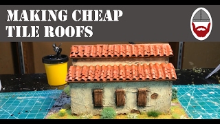 Making Tile Roofs for Wargaming Terrain [upl. by Kciredorb]