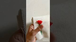 Embroidery Flower Beautiful Embroidery Flower shortsvideo fashion [upl. by Attenehs]