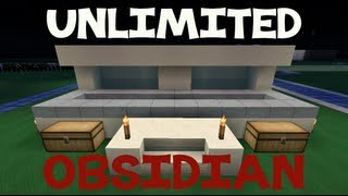 Minecraft Tutorial How To Make Unlimited Obsidian [upl. by Yrocej]