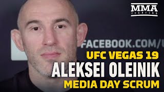 UFC Vegas 19 Aleksei Oleinik Says Jon Jones Needs Heavyweight Wins Before Title Shot  MMA Fighting [upl. by Nosiaj]