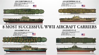 Top 8 Aircraft Carriers of World War II [upl. by Suirad]