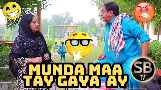 Munda Maa Tay Gaya Aye  Shary Khan  Aneeta Irani  SB Tv  Standup Comedy [upl. by Nies]