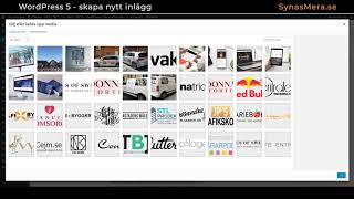 Wordpress 5  Skapa ett inlägg [upl. by Airan457]