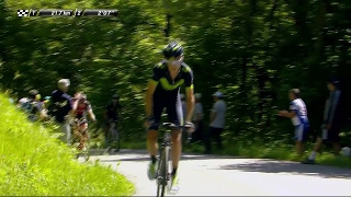 Valverde attacks  Stage 6  Critérium du Dauphiné 2017 [upl. by Ernesta848]