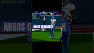 Argos on Madden CFL 🇨🇦 torontoargonauts cfl2024 madden canadianfootball [upl. by Noemis]