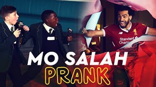 Mo Salah bursts through wall to surprise kids  KOP KIDS PRANK [upl. by Ednalrim]