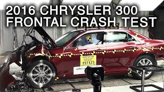 2016 Chrysler 300 Crash Test Frontal Crash [upl. by Aisul]