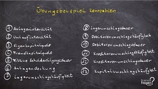 Übungsbeispiel aufgabe inkl Lösung  Kennzahlen  Berechnung und Aussage [upl. by Sauls]