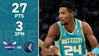 Brandon Miller 27Point Highlights vs Timberwolves  January 22 2024 [upl. by Zaneski669]