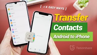 How to Transfer Contacts from Android to iPhone 4 EASY WAYS [upl. by Marissa558]