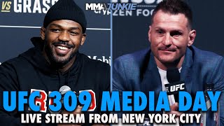 UFC 309 Media Day Live Stream Jon Jones Stipe Miocic Talk Title Fight Retirement More [upl. by Ajit]