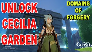 Unlock Cecilia Garden Domains of Forgery  Genshin Impact [upl. by Aenahs]