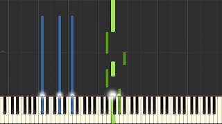 Nuvole Bianche  Ludovico Einaudi  Piano Tutorial SynthesiaSheet MusicPiano Cover [upl. by Heidie]