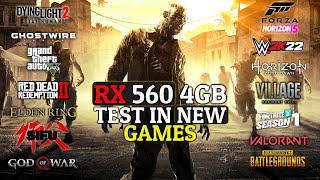 AMD Radeon RX 560 4GB Test In 20 New Games [upl. by Edaj]