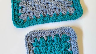 How To Crochet Easy Half Double Crochet Corner to Corner C2C Border [upl. by Nawotna]