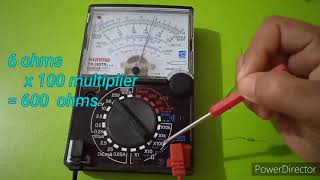 How to Read Resistance Values using Analog Multitester [upl. by Maximo]