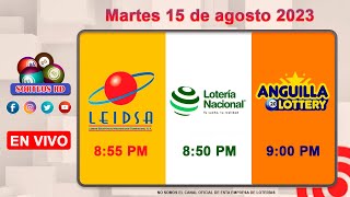 Lotería Nacional LEIDSA y Anguilla Lottery en Vivo 📺│ Martes 15 de agosto 2023  855 PM [upl. by Euqirne321]