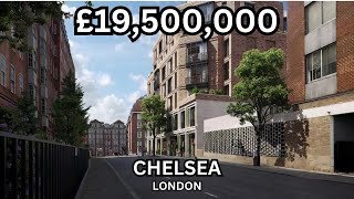 £19500000 Chelsea Penthouse  London Real Estate [upl. by Einahets]