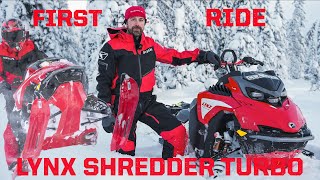 LYNX SHREDDER TURBO FIRST RIDE [upl. by Oniram814]