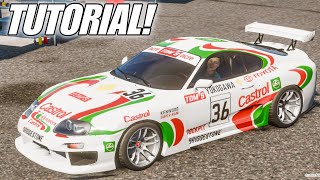 TOMs Toyota Supra Mk4 Castrol Design Tutorial  Car Parking Multiplayer 2 [upl. by Muldon]