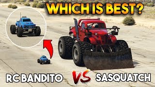 GTA 5 ONLINE  RC BANDITO VS SASQUATCH WHICH IS BEST [upl. by Marketa]