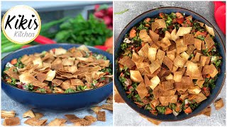 Fattousch Rezept  libanesischer Salat  libanesisches Fladenbrot  Salat Ramadan Rezepte Iftar 9 [upl. by Eelahc888]