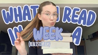 WHAT I READ IN A WEEK semesterferien realistically  reading VLOG [upl. by Pelagias]