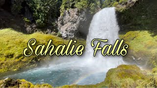 Sahalie Falls  McKenzie River  Willamette National Forest  Oregon USA [upl. by Ayotna]