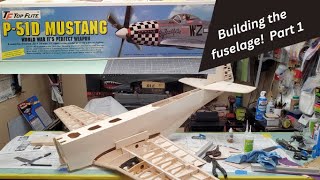 Top Flite P51 D Mustang Fuselage build Part 1 [upl. by Naitsirhc]