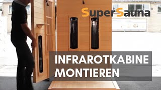 Infrarotkabine montageanleitung  SuperSauna® [upl. by Suilmann714]