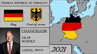 Federal Republic of Germany History 19492021 Every Year Geschichte der Bundesrepublik Deutschland [upl. by Dranik]