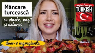 🍆🍅Mancare turceasca cu vinete rosii si usturoi🍆🍅 DOAR 3 INGREDIENTE  RETETE TURCESTI CU VINETE [upl. by Jehial]