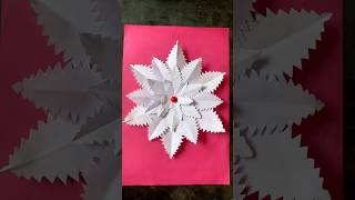 Amazing 3D Paper SnowFlake Christmas Decorations DIY Christmas Crafsshots craft [upl. by Nomelif]