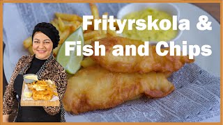 Frityrskola amp Fish And Chips med Zeina Mourtada [upl. by Natsirt]