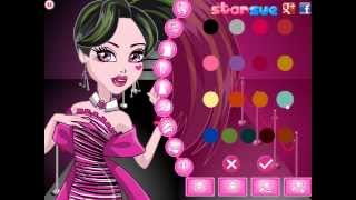 Monster High Black Carpet Draculaura Dress Up Game Preview [upl. by Hasile308]