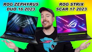 Asus ROG Zephyrus Duo 16 2023 vs Strix Scar 17 2023 G733 [upl. by Aihsoek390]