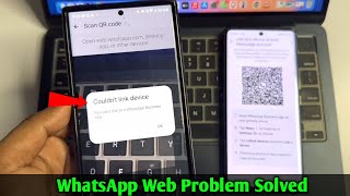 Couldn’t Link Device You cant link to a WhatsApp business app  WhatsApp Web Not Working [upl. by Divadleahcim]