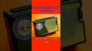 60s vintage rear transistor receiver General Electric P808e model radio de Luxe oldradioviral [upl. by Asirram88]