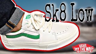 Vans Sk8 Low  Leather BLANC DE BLANC [upl. by Sissie]