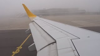 LOW VISIBILITY TAKEOFF ✈ Aurigny E195 Full Wing View Departure from Guernsey [upl. by Eked]