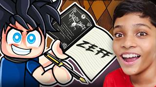 Using DEATH NOTE to KILL my Brother in ROBLOX [upl. by Ecienahs]