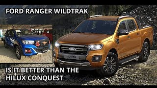 2019 Ford Ranger Wildtrak bi turbo review better than the Hilux Conquest TRD Philippines [upl. by Lehcer918]