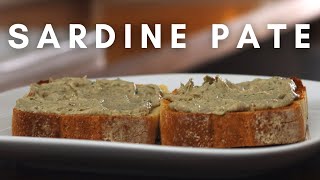 How to make Sardine Pate  A tasty lunch in 5 mins [upl. by Kistner]