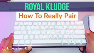 How to Pair Royal Kludge Bluetooth Keyboard RK61 [upl. by Nevaed]