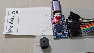 QMK Tutorial QMK Firmware Audio test with Pro Micro and Piezo Buzzer [upl. by Zusman459]